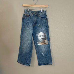 Mekaveli “ Tupac Shakur” Jeans Size 8